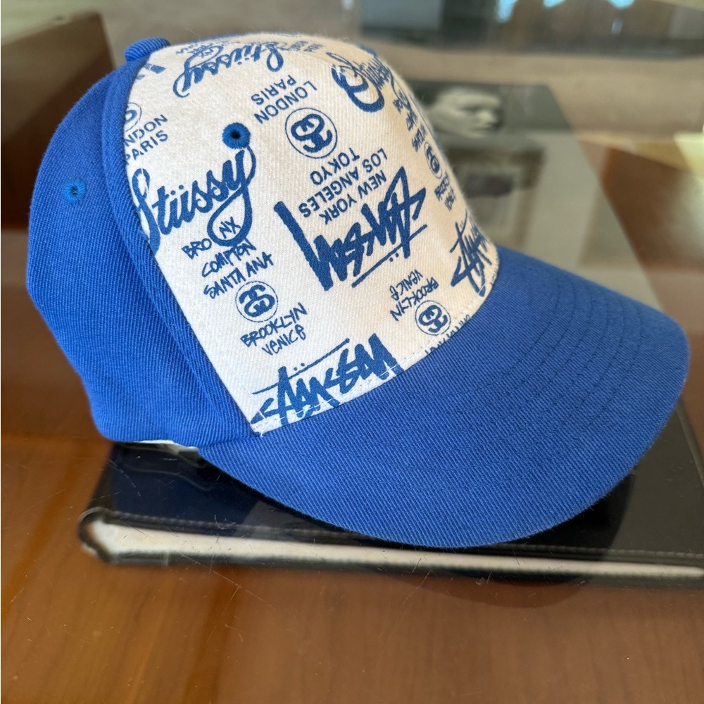 Original Vintage 1990’s Stussy World Tour Fitted Cap Hat Collectible Rare - Picture 2 of 9